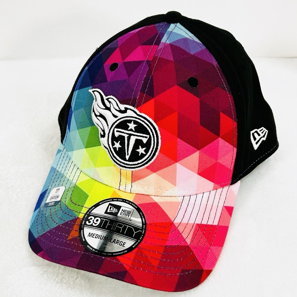 Tennessee Titans New‎ Era Crucial Catch 39THIRTY Stretch Flex Hat Cap M/L NFL